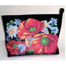 Косметичка для вышивки бисером или нитками «Цветы КОС-5» (Косметичка или набор)